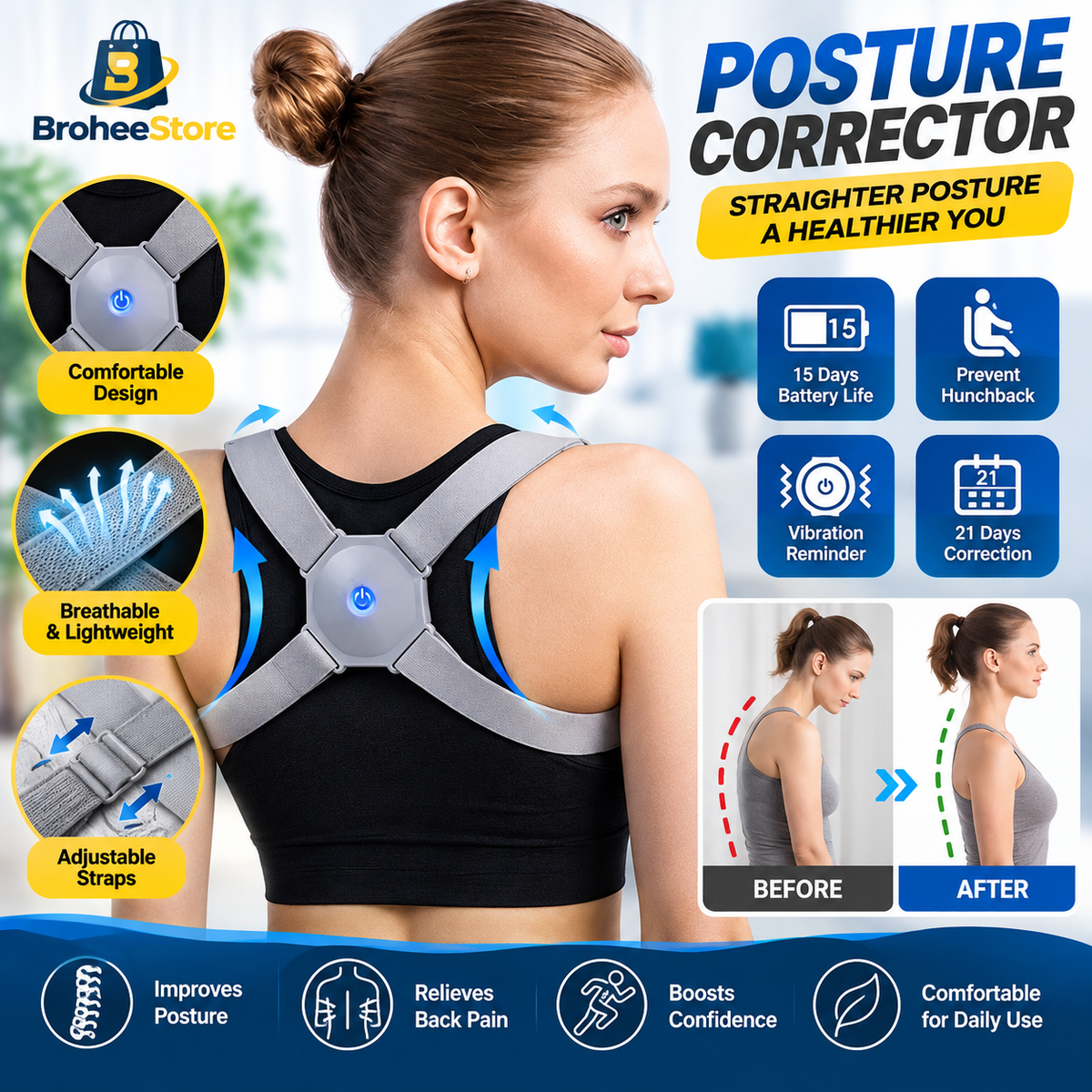 Smart Adjustable Posture Corrector